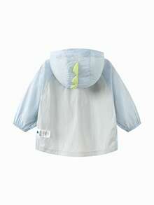 mini bala 男童女童清凉防晒夹克夏季新款男宝宝可爱防晒外套 - 粉紅藍 - 查看 3