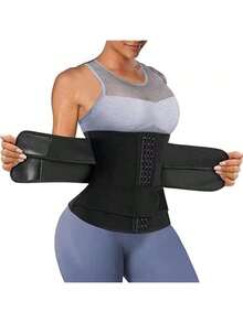 Waist Trainer Belt Made Of Neoprene, Designed For Intense Sweating And Abdominal Compression To Help Shape The Waist - Black - View 1
