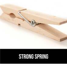 50/20 kẹp quần áo bằng gỗ bạch dương tự nhiên chắc chắn, kẹp quần áo chống gỉ 7,4cm, kẹp gỗ đựng túi đựng khoai tây chiên, treo ảnh, thủ công mỹ nghệ, kẹp đa năng, đồ dùng ngày lễ, treo tranh trang trí - Nhiều màu - Xem 10