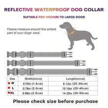 Adjustable Waterproof Anti-Odor PVC Dog Collar, Easy To Clean, Soft & Comfortable Pet Collar, Suitable For Large, Medium And Small Dogs