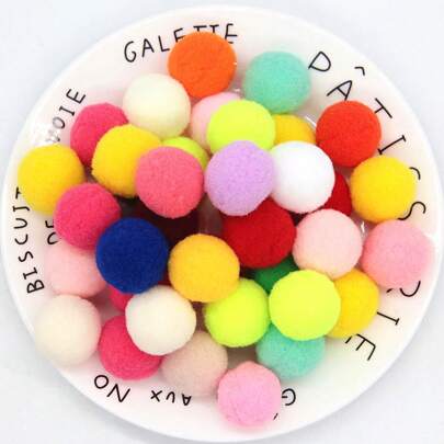 2,5 cm Boules Pompons Douces et Colorées, Boules de Pompons 25 mm, Décorations, Fournitures d'artisanat et de loisirs créatifs, Décorations de fête, 36 pièces (20 g)