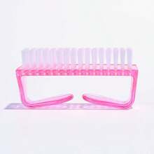 1pc Large Transparent Plastic & Ox Horn Nail Dust Cleaning Brush, Multi-Color - View 8