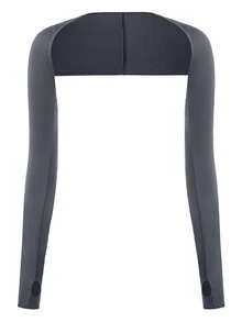 1 pieza Blusa corta casual con abertura frontal y mangas tipo murciélago, que deja al descubierto el abdomen - multicolor - Ver 7