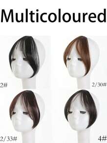 Perucă Fashion Eight Bangs, perucă cu breton din păr sintetic la temperatură înaltă, breton 3D cu breton