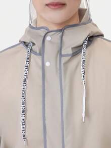 1 pièce Imperméable de longueur pleine corps pour hommes, nouveau design adulte cape de pluie de randonnée coupe-vent