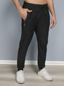 Calça importado masculino poliamida Seda gelada academia elastano casual secagem rápida