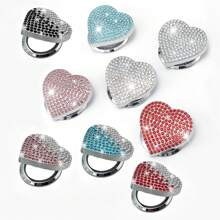 1 Stück Bling Druckstart-Knopf Abdeckung mit Strass, Herz-Druckstart-Knopf Abdeckung für Auto Dekoration, Diamant Motor-Startknopf Abdeckung Auto Innen Zubehör für Frauen & Mädchen