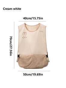 1件围裙，厨房，家用，防水，防油，可手擦，背心式无袖罩衫，餐饮，烹饪，高端工作服 - 彩色 - 查看 2