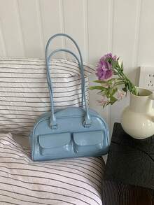 Torba pod pachę z wnęką, damska jesienna nowa torba na ramię o dużej pojemności w stylu retro, wysokiej klasy torebka do dojazdów do pracy