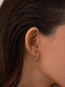 Stylish 925 Sterling Silver Minimalist Unique Twist Clip On Earrings For Women Daily Wear
