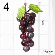 Artificial Fruit Grapes Plastic Fake Decorative Fruit Lifelike Home Wedding Party Garden Decor Mini Simulation Fruit,Fake Plants - Multicolor - View 13