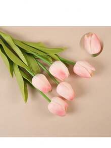 10 pièces/3 pièces/2 pièces Fleurs artificielles de tulipe pour la décoration de la maison, la décoration du salon/chambre à coucher, plantes artificielles, décoration d'automne, décoration de chambre, de bureau, de jardin, articles de décoration, Saint-Valentin, cadeau, cadeaux d'anniversaire, remise de diplôme