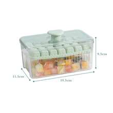 1pc Pressure Ice Cube Tray Mold With Lid, Ice Cube Maker With Ice Scoop For Home Use - Green - View 11