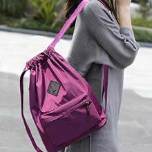 Zaino grande impermeabile con motivo a rombi, stile outdoor, materiale in nylon, tasche per sport e fitness, con chiusura di sicurezza, ideale per il ritorno a scuola