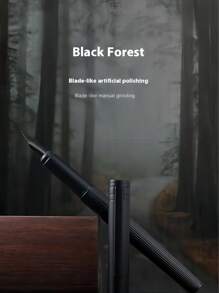 Luxury Metal Black Lacquer Fountain Pen Gift Box, Fine Nib Quality Pen Gift Set For Men, Women, Professional, Office Pen School Supplies, Back To School