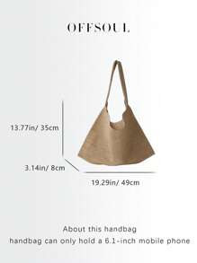 Bolsa de praia coreana de palha de vime tecida à mão, grande capacidade, estilo férias, casual, viagem, desleixada, chique, estilo, bolsa de ombro, axila, grande