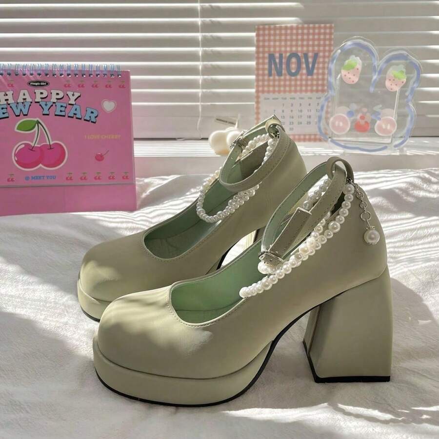 Women Pumps - Green - View 1
