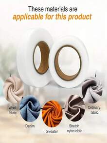 1 Roll 70 Yards Iron-On Hemming Tape, Strong Adhesive Washable Non-Woven Fiber Tape, Double-Sided Lining, Seamless Edge Binding Tape, For Adjusting Clothes, Pants, Jeans, Skirts, Dresses, No Sticky Glue, Seamless Construction, Ideal For Bonding And Joining Projects