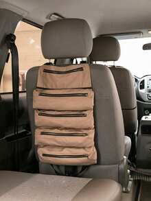 1pc Premium Canvas Multi-Purpose Roll Up Tool Bag, Portable Tool Storage Box, Sturdy Wrench Roll, Spacious Tool Organizer, Convenient Hanging Zipper Carrier Tote, Perfect For Camping, Gardening, And DIY Enthusiasts - Multicolor - View 7