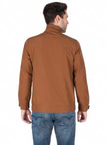 Generra | Chamarra Casual Ligera para Hombre Casual - Marrón - Ver 2
