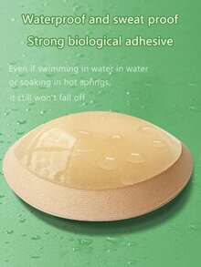 2pcs/Pair Ladies' Bikini Underwear Sponge Bra Pads With Adhesive Design - Apricot - View 9