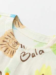 mini bala Boys' And Girls' Pure Cotton Sun Protection Jacket Summer New Baby Lightweight Air-Conditioned Loose Shirt - White Coffee Color - View 6