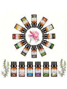 6pcs Aromatherapy Essential Oil Gift Set / 4pcs Aromatherapy Essential Oil Gift Set / 1pc 10ml Aromatherapy Essential Oil / Aromatherapy Diffuser, Suitable For Bedroom, Living Room, Office, Cherry, Blueberry, Mango, Grape Fruit Scents, Rose, Lavender, Jasmine Scents, Best Gift For Girlfriend, Family, Friends