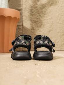 全新休闲凉鞋沙滩鞋透气平底鞋，柔软舒适 - 綠色 - 查看 7