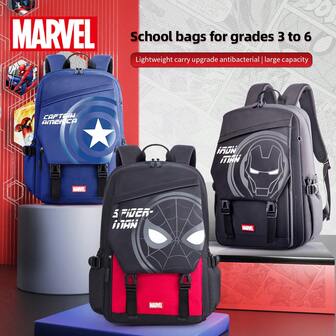 Disney Spider-Man Primary School Students 4-6 Grade School Bag Boys Large Capacity Simple Fashion Shoulder Bag Back To School