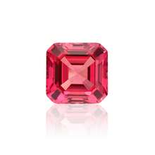 100% Padparadscha Sapphire Loose Asscher Cut Gemstone For Charms Advanced Jewelry Making Materials DIY