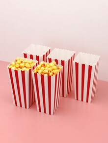 10pcs/20pcs Popcorn Bucket, French Fry Box, Chicken Nugget Takeout Container, Mini Popcorn Tubs & Containers Suitable For Movie Theaters, Home, Carnival Parties, Decoration - Paper - View 5
