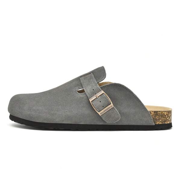 Zapatillas de madera para mujer con plantilla suave y corcho: cómodas, antideslizantes y elegantes.