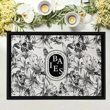 1/4/6/8/12 件亚麻复古印花可洗餐桌垫，室内/室外餐桌保护垫，适用于节日派对、厨房 - MCD090 - 查看 15