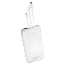 Portable Charger Power Bank 10000mah E'spada Bte-28e - White - View 1