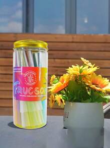 Multi-Color Canned Pre-Rolled Cone Ultra-Thin Slow Burning Roll Paper With Tip Portable Tapered Roll Paper Lovers Gift Party Gift For Friends Gift Outdoor Items, Pre-Rolled Filter Paper Accessories Easy To Carry
