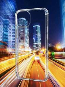Schokbestendig transparant siliconen telefoonhoesje, compatibel met Galaxy, Mi, Redmi, TPU beschermende achterkant