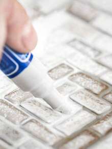 Grout Pen & 3-In-1 Silicone Caulking Tool, Sealant Finishing Tool Grout Remove Scraper & Waterproof Grout Pen For Bathroom Kitchen Floor Window Sink Joint Frames Seal, Ideal For Sealing, Cleaning, And Scraping Glue, Handle For Easy Use, Caulking Tool, Ergonomic Handle