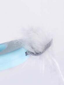 1 件装宠物美容刷，温和按摩和脱毛刷，塑料材质，用于猫咪美容和脱毛，猫刷，宠物长/短毛用品，宠物脱毛梳，返校、旅行度假必需品，女士发饰 - 彩色 - 查看 5