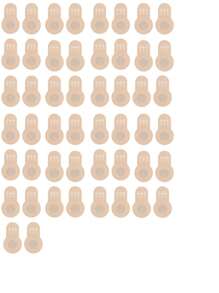 10/20/50 Pieces Disposable Pasties Nipple Covers With Lift, Invisible Nipple Petals Beige