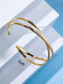 Women's Elegant Minimalist Metal Bracelet - Simple Yet Refined Design, Everyday Accessory, Bangle, Summer Bracelet For Ladies
