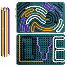 Một đồ chơi giảm căng thẳng bằng silicon, một đồ chơi giải tỏa căng thẳng, một đồ chơi giải trí, dễ mang theo và giúp tập trung. Đây là một bộ điều khiển trò chơi đồ chơi cảm giác dành cho người lớn. Một trò chơi trên bàn cờ, thích hợp làm quà tặng tiệc tùng, đi kèm với 20 dây và thuộc danh mục đồ chơi và đồ chơi cảm giác. (Màu sắc ngẫu nhiên) - Nhiều màu - Xem 3