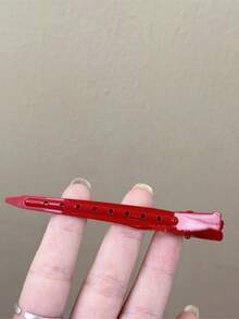 12pcs Anchor Red Positioning Clip Hair Clips, Simple Bangs Side Clip Seamless Hair Clips, Versatile Hairpins For Girl Claw Clips Hair Slide Hair Barrettes - Multicolor - View 6