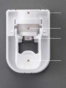 1 pièce Distributeur automatique de dentifrice et porte-brosse à dents mural, sans perçage requis, pour la salle de bain ou les toilettes