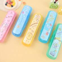 Sanrio Sanrio My Melody Stainless Steel Fork And Spoon Set With Box, Cartoon Cute Portable Reusable Tableware, Cute Home And Outdoor School Supplies, Camping Accessories Christmas Birthday Gifts