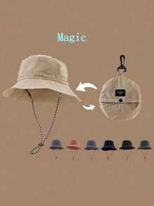 1 Piece Super Convenient Outdoor Travel Waterproof Sun Hat, Portable And Collapsible Fishing Hat, Quick-Drying Outdoor Mountaineering Sun Hat