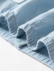 mini bala Boys' And Girls' Breathable Sunscreen Clothing Summer New Baseball Shirt Air-Conditioned Garment - Gray Blue - View 9