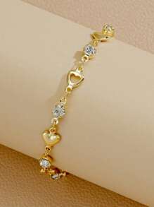 1 pezzo Braccialetto minimalista alla moda, accessorio versatile per ragazze, feste, regali, uso quotidiano