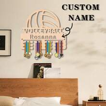 1 szt. Niestandardowa nazwa Piłka nożna, Koszykówka, Siatkówka, Baseball Sportowy uchwyt na medale - Podwójne drewno, 6 stylów do wyboru, Polowanie, Tradycyjny styl, Montaż na ścianie, Nie wymaga zasilania, Unikalna dekoracja sypialni, Powrót do sezonu szkolnego, Sezon ślubny, Dzień Ojca, Dzień Dziecka, Wielkanoc Sezon ukończenia szkoły Dekoracja na Dzień Matki, Najlepszy prezent dla rodziny, przyjaciół, Ręcznie robiony, Trwały - Wielokolorowe - Zobacz 7