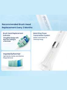 PHILIPS 飞利浦Sonicare DiamondClean 3系列电动牙刷，5种清洁模式，2分钟计时器和30秒四象限计时器