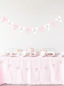 Goose Theme Party Decorations, One Silly Goose Banner Triangle Flag, Pink Or Blue Checkered Pennant, 1st Birthday Shower Party Decoration, Farm Animal Themed Party Favor(DIY)
